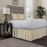 400TC Stripe Border Frame Cotton Sateen Tailored Bed Skirt