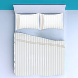 400TC Triple Embroidery Sateen Stripe Cotton Sheet Set