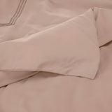 400TC Cotton Luxurious Triple Embroidery Sateen Solid Duvet Cover Set