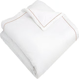 400TC Cotton Single Edge Embroidery Sateen Solid Duvet Cover Set