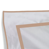 400TC Embroidery & Border Cotton Sateen Solid Pillow Sham