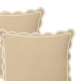 400TC Luxurious Scallop Embroidery & Border Cotton Euro Sham