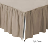 400TC Sateen Solid Cotton Gathered Bed Skirt