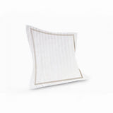 400TC Cotton Double Edge Embroidery Sateen Stripe Duvet Cover Set
