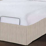 Detachable Wrap Around Polyester Ticking Stripe Tailored Bed Skirt