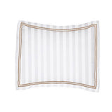 400TC Cotton Double Edge Embroidery Sateen Stripe Duvet Cover Set
