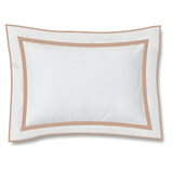 400TC Embroidery & Border Cotton Sateen Solid Duvet Cover Set