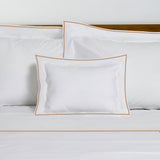 400TC Embroidery Cotton Sateen Solid Duvet Cover Set