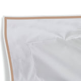 400TC Embroidery Cotton Sateen Solid Duvet Cover Set