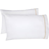 400TC Double Embroidery Cotton Sateen Pillowcases (Set Of 2)