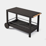 TAVOLA ALUMINUM Slatted Bar Cart
