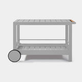 TAVOLA ALUMINUM Slatted Bar Cart