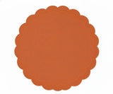 Round Scalloped Placemats - Terracotta