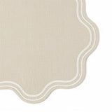 Natural Placemats - Scalloped