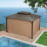 The Privacy Curtain for 10' X 10' / 10' X 12' Hardtop Gazebo