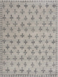 Tigris Swiss Cross Ivory&Gray Area Rug - Clearance