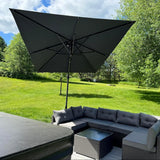 PURPLE LEAF Best Value Cantilever Patio Umbrella with Left-Right Tilt and 360° Swivel Outdoor Umbrellas