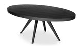 Parq Oval Dining Table Black