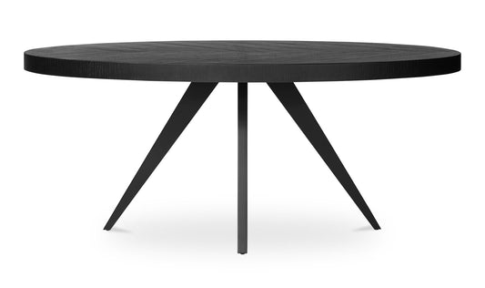 Parq Oval Dining Table Black