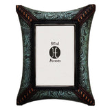 Tooled Leather w/ Corner Lacing Picture Frame, 4 MOQ