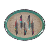 Tossed Feather Melamine Serving Platters, Set of 12, 2 MOQ