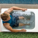 Iroquois 67 in. 1-Person Mono-Jet All-in-One Cold Plunge Ice Bath/Hot Tub with Built-in Chiller/Heater in Chestnut