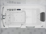 27 in. x 53 in. Walk-In Whirlpool and Air Tub with Total Spa Suite in White
