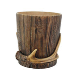 Tree Bark & Antler Wastebasket, 2 MOQ
