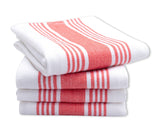 Coral Dish Towels Set of 4