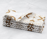 Printed Napkins - Metallic Gold Foil Napkins