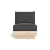 Tulum Travertine Armless Lounge Chair
