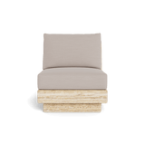 Tulum Travertine Armless Lounge Chair