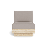 Tulum Travertine Armless Lounge Chair