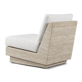 Tulum Travertine Armless Lounge Chair