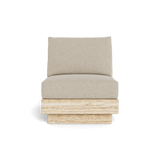 Tulum Travertine Armless Lounge Chair