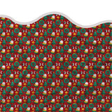 Printed Scalloped Christmas Tree Skirt