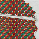 Printed Scalloped Christmas Tree Skirt