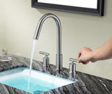 Spartan 8 in. Widespread 2-Handle Bathroom Faucet in Brushed Nickel