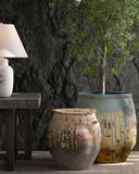 Sicilia Small Antique Blue Drip Planter