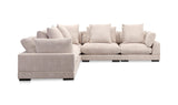 Tumble Classic L-Shaped Modular Sectional Cappuccino