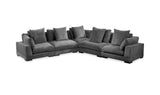 Tumble Classic L-Shaped Modular Sectional Charcoal Grey
