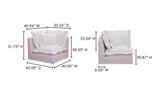 Olivia Corner Chair White