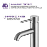 Valle Single Hole Single Handle Bathroom Faucet in Brushed Nickel