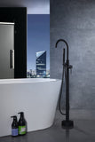 Coral Series 2-Handle Freestanding Tub Faucet with 60 in. Euro-Grip Hand Sprayer