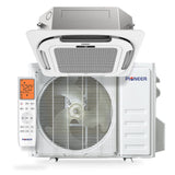Pioneer® Quantum Ultra™ 23,000 BTU 22.5 SEER2 230V 8-Way Ceiling Cassette Ductless Mini-Split Air Conditioner Inverter Heat Pump Full Set