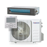 Pioneer® Quantum Ultra™ 9,500 BTU 19.6 SEER2 230V Ceiling Concealed Ducted Mini-Split Air Conditioner Inverter Heat Pump Full Set