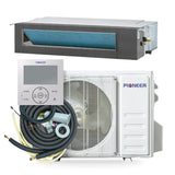 Pioneer® Quantum Ultra™ 17,000 BTU 20 SEER2 230V Ceiling Concealed Ducted Mini-Split Air Conditioner Inverter Heat Pump Full Set