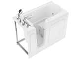 ANZZI Value Series 26 in. x 53 in. Quick Fill Walk-In Whirlpool and Air Tub in White