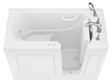ANZZI Value Series 26 in. x 53 in. Quick Fill Walk-In Whirlpool and Air Tub in White