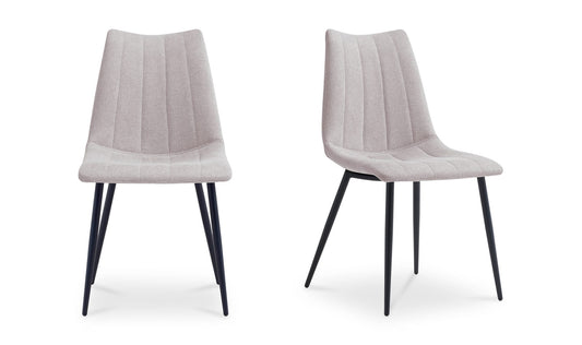 Alibi Dining Chair Beige-Set of Two